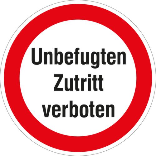 Türschild "Unbefugten Zutritt verboten"