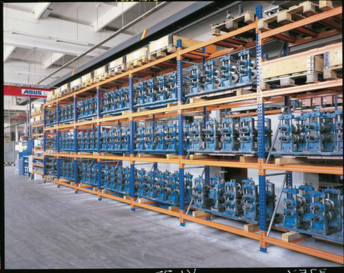 META Palettenregal MULTIPAL für 8 Paletten, 2900 mm breit, 4 Lagerebenen