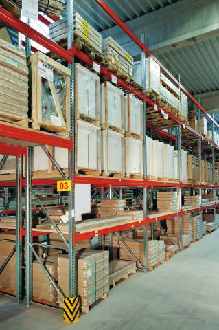 META Palettenregal MULTIPAL für 10 Paletten, 2900 mm breit, 5 Lagerebenen