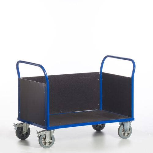 Rollcart Schwerer Dreiwandwagen mit rutschsicherer Ladefläche
