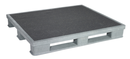 Schwerlast-Hygienepalette, PE-Regenerat, Länge x Breite 1200 x 1000 mm