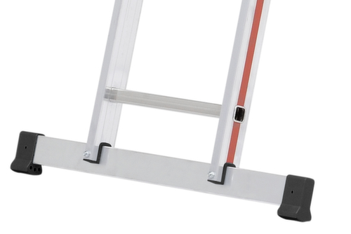 Hymer vierteilige Mehrzweck-Klappleiter SC 40, 4 x 4 profilierte Sprossen