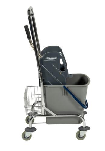 Nasswischwagen mit Mopp-Presse, 1x27 l Eimer in blau