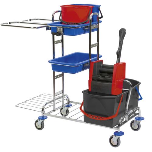 Vermop Reinigungswagen Variant mit verchromtem Gestell