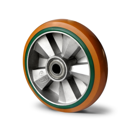 Cascoo Einbaurad, Traglast 800 kg, Polyurethan-Bereifung