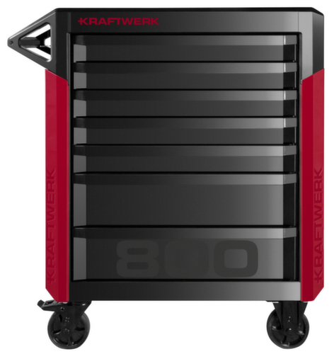 KRAFTWERK® Robuster Werkstattwagen PRO LINE PT800 inkl. 143-teiligem Werkzeugsatz, 7 Schublade(n)