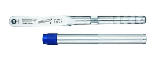 GEDORE 8561-001 Drehmomentschlüssel DREMOMETER BR 1/2" 25-120 Nm mit Alu-Verl.Rohr