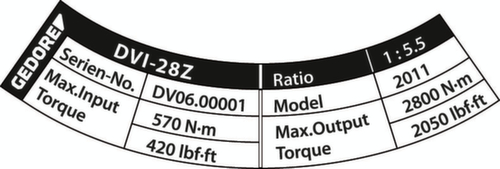 GEDORE DVI-28Z Drehmomentvervielfältiger DREMOPLUS ALU 2800 Nm