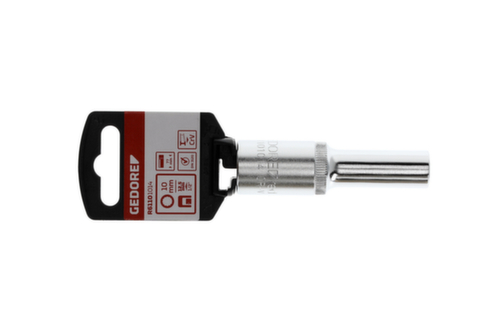 GEDORE R61101014 Steckschlüsseleinsatz 1/2" 12-kant 10 mm Länge 77 mm