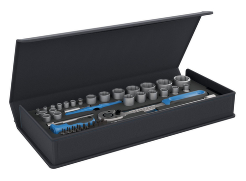 GEDORE TC 19-20-MU-10 Steckschlüssel-Satz 1/4"+1/2" 52-teilig