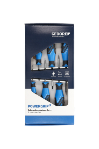 GEDORE 2160 PHZ-06 3K-Schraubendreher-Satz 6-teilig PH+PZ 0-1-2
