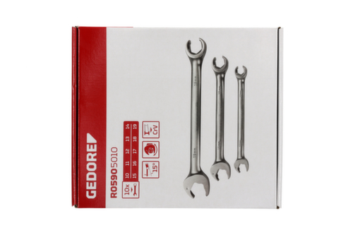 GEDORE R05905010 Ringratschenmaulschlüssel offen 10-19 mm 10-teilig