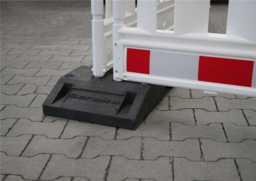 Schake Fußplatte für Schrankenzaun