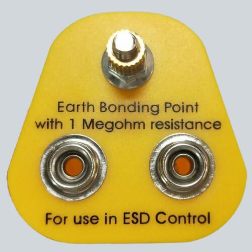 ESD Erdungsstecker für Anti-Ermüdungsmatte, gelb