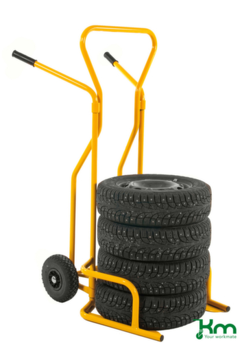Kongamek Reifenkarre, gelb, Luft-Bereifung