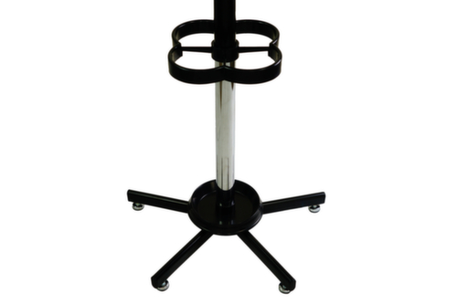 UDOBÄR Garderobenständer mit Schirmhalter, schwarz/silber