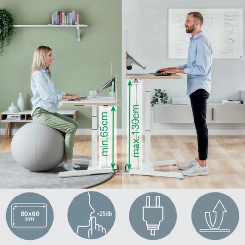 Leitz Elektrisch höhenverstellbarer Sitz-Steh-Schreibtisch Ergo