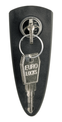 C+P Schloss-Schutzblende Evolo PLUS mit Nummernsteckplatz für Spind