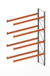 META Palettenregal MULTIPAL für 20 Paletten, 3685 mm breit, 5 Lagerebenen