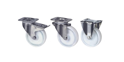 Roulettes en inox