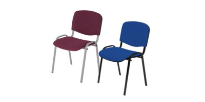 Chaises polyvalentes avec assise et dossier en tissue