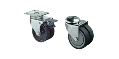 Roulettes en plastique pour appareils de manutention