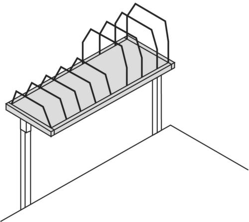 Rocholz Aufbaumagazin für Packtisch, Höhe 400 mm Technische Zeichnung 1 L