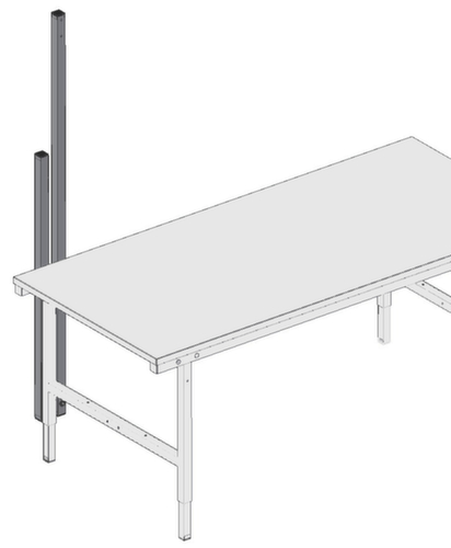 Rocholz Gestell für Packtisch, Höhe 1770 mm Technische Zeichnung 1 L