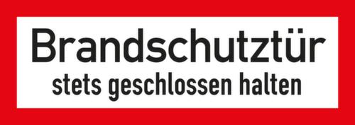 Brandschutzschild mit Text Standard 9 L