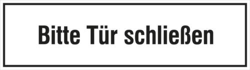 Türschild "Bitte Tür schließen", Folie Standard 1 L