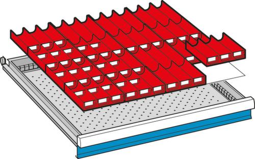 Mulden-Set für Schubladen 717 mm Technische Zeichnung 1 L