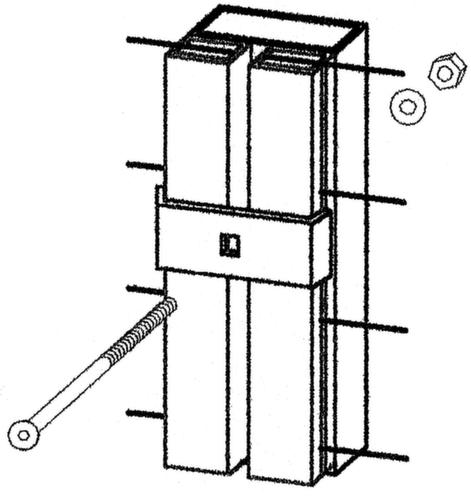 Trennwandsystem mit Maschenweite 40x40 mm Technische Zeichnung 1 L