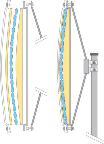 Moravia Verkehrsspiegel IceFree Technische Zeichnung 1 L