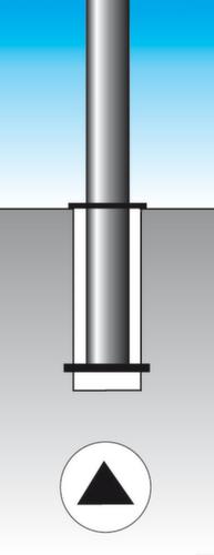 Sperrpfosten aus Edelstahl Technische Zeichnung 1 L