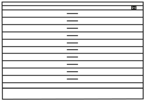 C+P Flachablageschrank für DIN A1 oder DIN A0 Technische Zeichnung 3 L