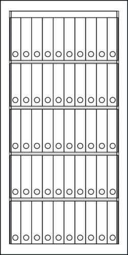 Format Tresorbau Büro-Sicherheitsschrank Technische Zeichnung 3 L
