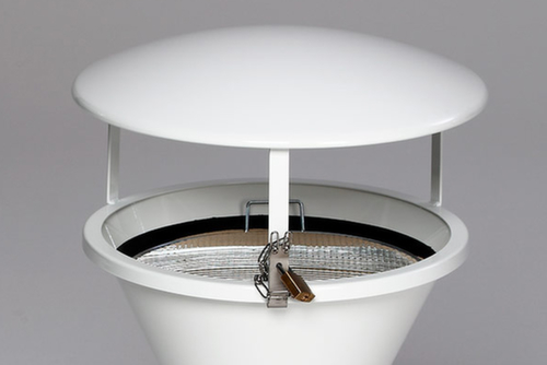 VAR Schutzdach für Standascher, RAL9016 Verkehrsweiß Standard 1 L