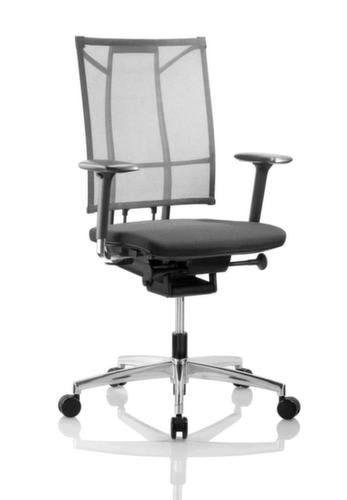 Grammer Office Bürodrehstuhl Sail mit Glide-Tech-Mechanik, Netzrückenlehne, schwarz Standard 3 L