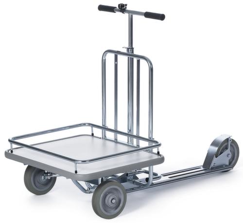 Helge Nyberg Rollerwagen Ergobjörn Modell 86 mit Geländer an der Ladefläche, Ladefläche 580 x 680 mm Standard 1 L