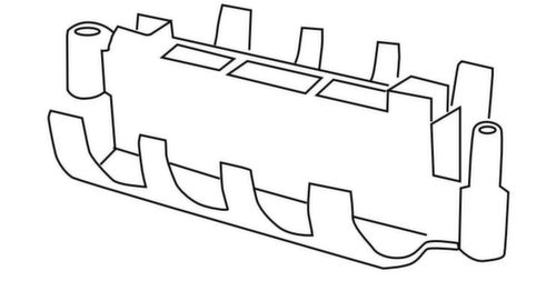 Nowy Styl Kabelkanalsystem E10 für Schreibtisch Standard 1 L