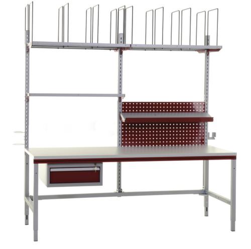 Rocholz Komplett-Packtisch System Flex M2 mit Lochplatte, Breite x Tiefe 2000 x 800 mm Standard 1 L