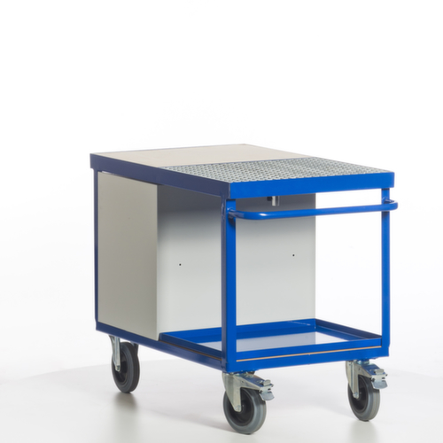 Rollcart Umwelt-Werkstattwagen mit öldichter Wanne und Gitterrost, Traglast 600 kg, Ladefläche 1150 x 700 mm Standard 9 L