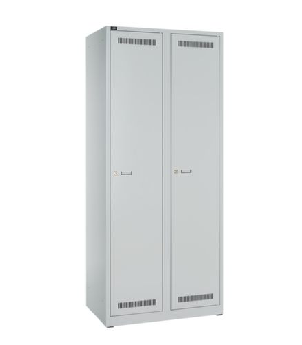 Bisley Garderobenschrank Light mit 2 Abteilen, Abteilbreite 400 mm Standard 2 L