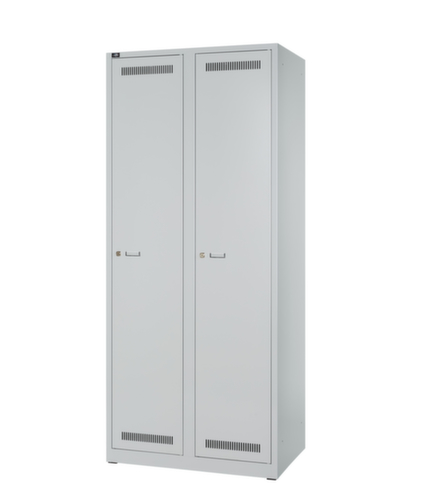 Bisley Garderobenschrank Light mit 2 Abteilen, Abteilbreite 400 mm Standard 3 L