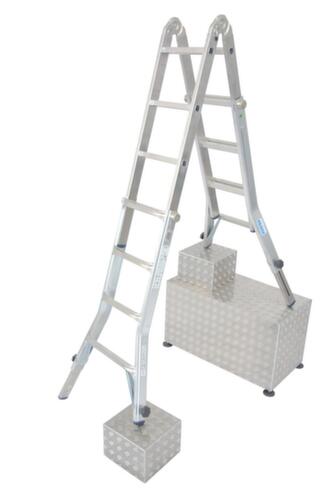 Krause Vierteilige Mehrzweck-Teleskopleiter STABILO® Professional Standard 4 L