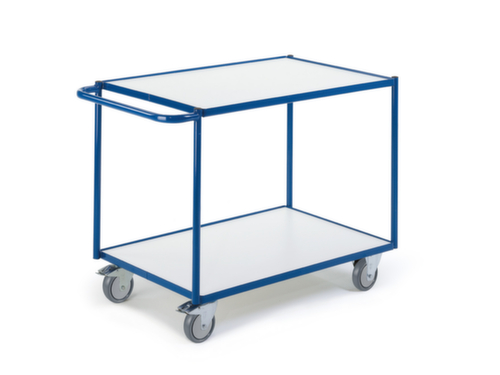 Rollcart Tischwagen mit Randleisten 790x490 mm, Traglast 250 kg, 2 Etagen Standard 2 L