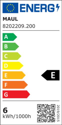 MAUL Dimmbare LED-Tischleuchte MAULpure, Licht kaltweiß (tageslichtweiß), silber Technische Zeichnung 1 L