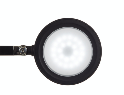 MAUL Dimmbare LED-Schreibtischleuchte MAULgrace colour vario, Licht tageslicht- bis warmweiß, silber Standard 5 L