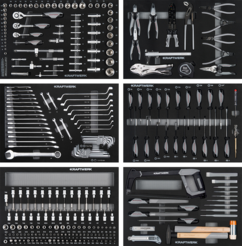 KRAFTWERK® Werkzeug-Zusammenstellung EVA 301-tlg. Standard 1 L