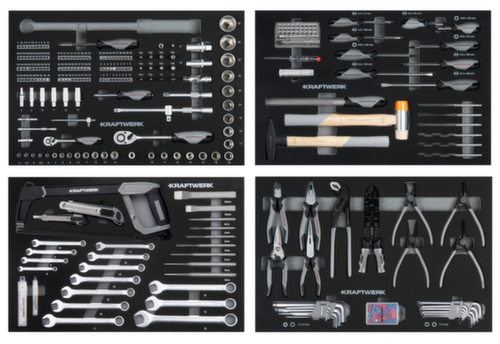 KRAFTWERK® Werkzeug-Zusammenstellung EVA 337-tlg. Standard 1 L